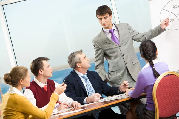 Serious meeting — Stock Photo, Image