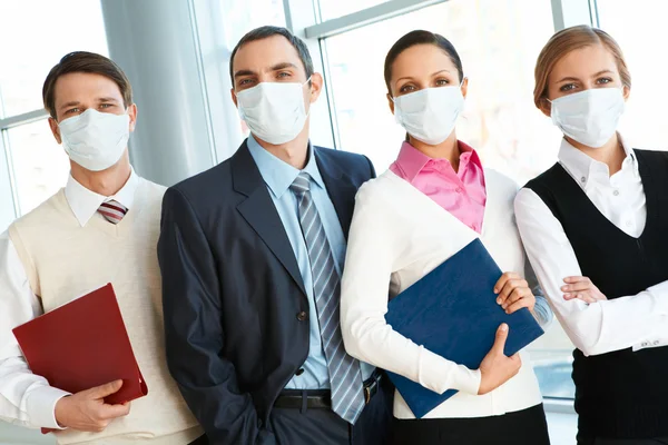 In masks — Stock Photo, Image