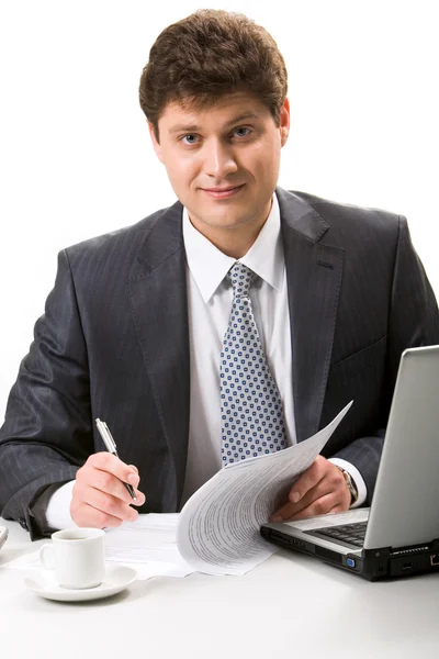 Un hombre de negocios seguro — Foto de Stock