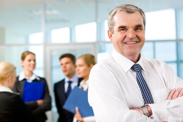 Leader of business team — Stock Photo, Image