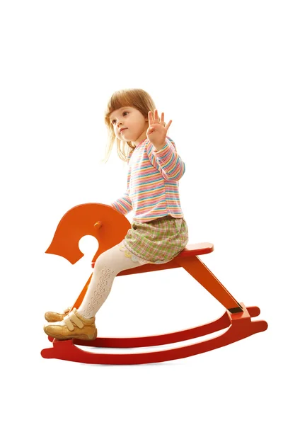 Girl riding — Stock Photo, Image