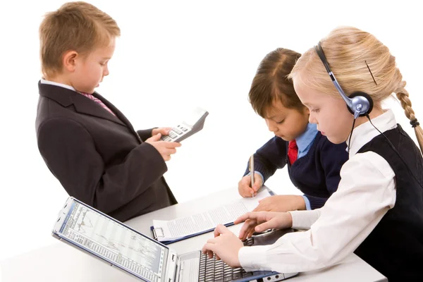 Busy children — Stock Photo, Image