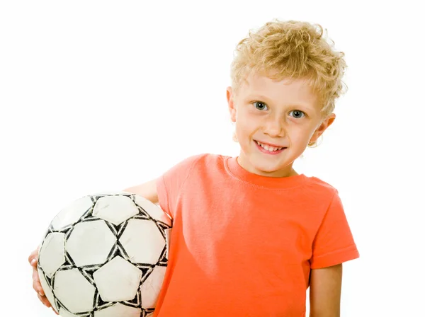 ボールを持つ少年 — ストック写真