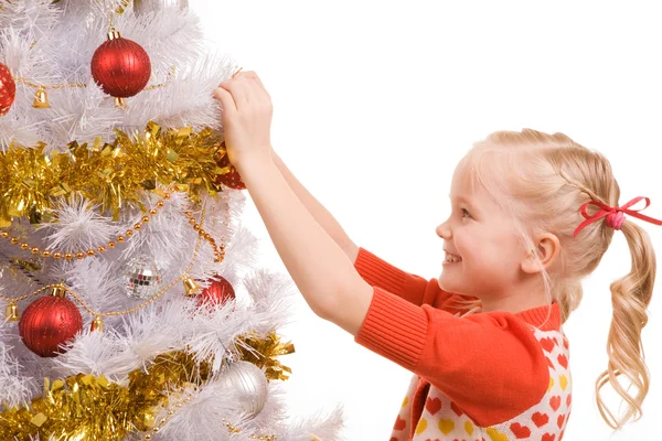 Διακόσμηση χριστουγεννιάτικο δέντρο — Φωτογραφία Αρχείου