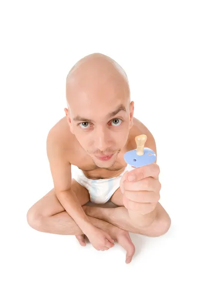 Showing pacifier — Stock Photo, Image