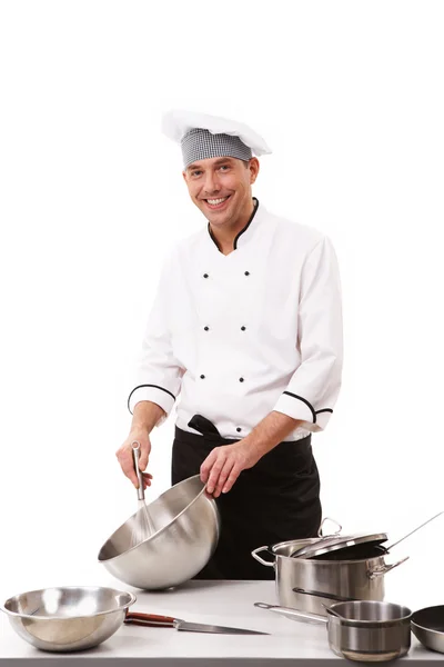 Man matlagning — Stockfoto