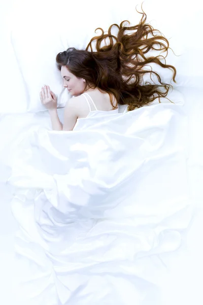 Slapende vrouw — Stockfoto