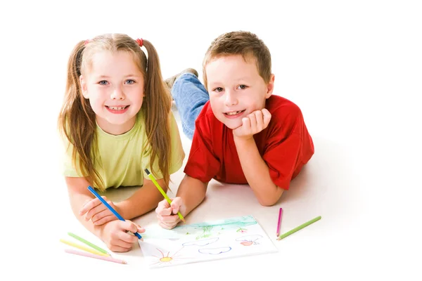 Drawing children — Stock Photo, Image