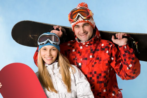快乐滑雪 — 图库照片