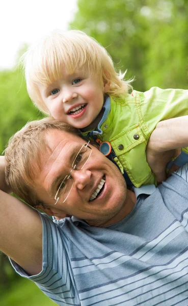 Daddy with son — Stock Photo, Image