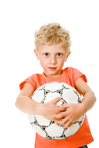 Junge mit Ball — Stockfoto