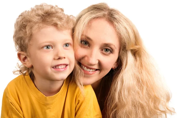 Chłopak i jego matka — Zdjęcie stockowe