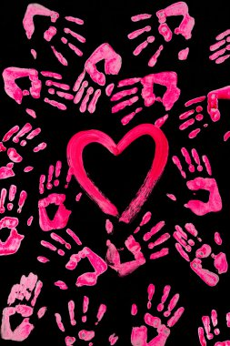 Heart and hands clipart