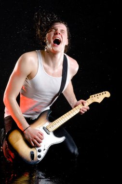 Rock musician clipart