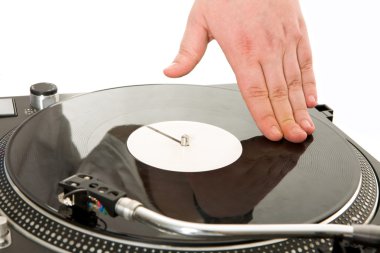 Spinning vynil disc clipart