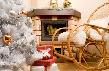 Home expecting Christmas clipart