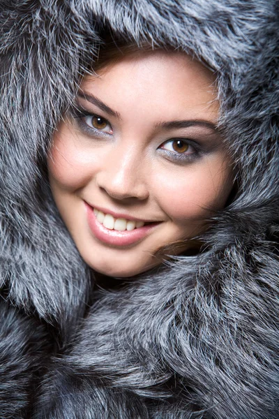 Furry lady — Stock Photo, Image