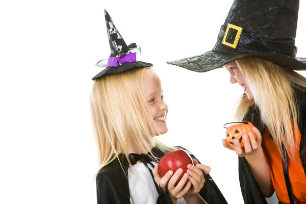 Two little witches — Stock Photo, Image