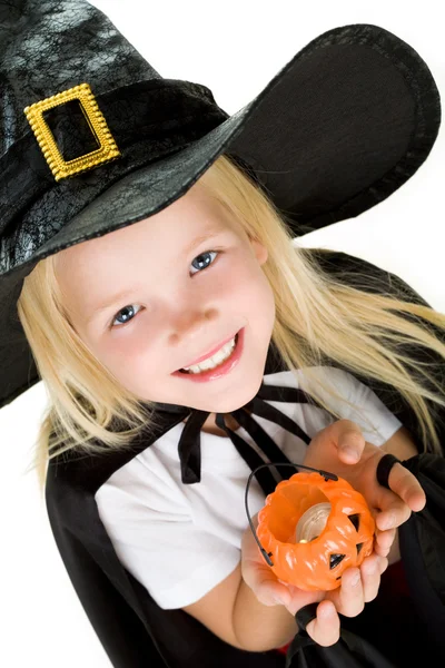 Halloween meisje — Stockfoto