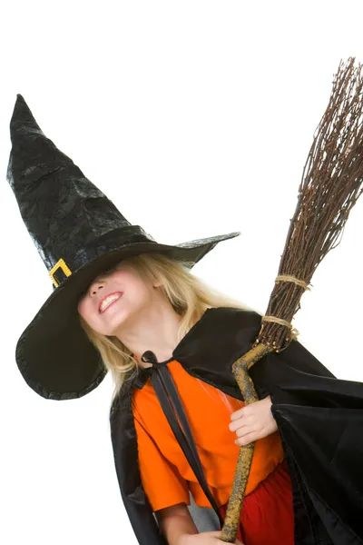 Mädchen in Halloween-Kleidung — Stockfoto