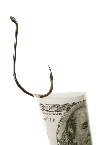 stock image Money on hook