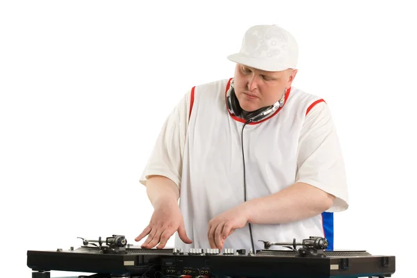 Playing deejay — Stock Photo, Image
