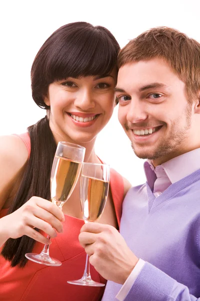Celebrating couple — Stock Photo, Image