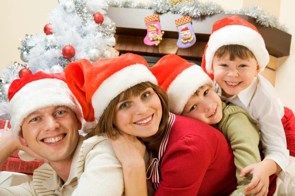 Famiglia di Babbo Natale — Foto Stock