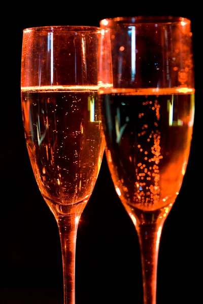 Flutes with champagne — Stock Photo, Image