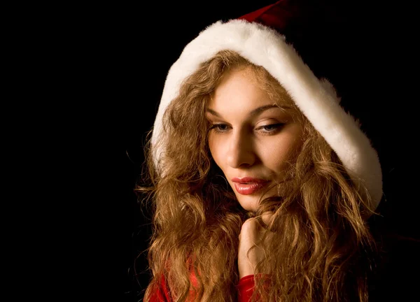여자 산타 — 스톡 사진