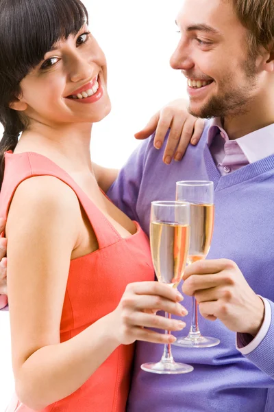 Celebrating couple — Stock Photo, Image