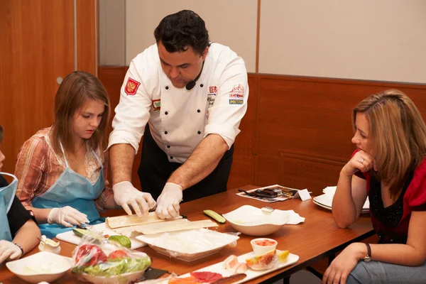 stock image Learning to cook