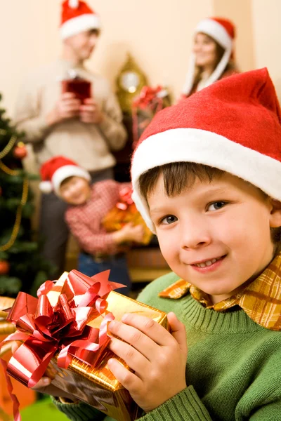 Child with gift Stock Picture