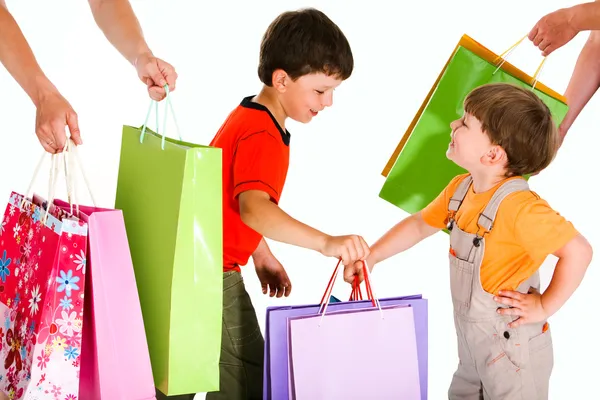Little shoppers — Stock Photo, Image