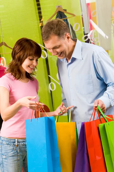 Showing paperbags — Stock Photo, Image