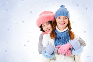 Snowgirls clipart