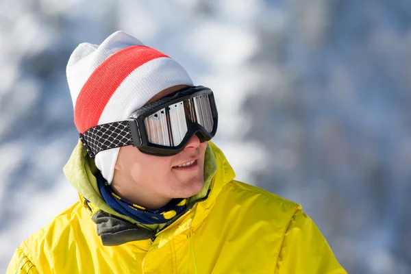 山スキーヤー — ストック写真