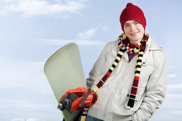Facet z snowboardowe — Zdjęcie stockowe