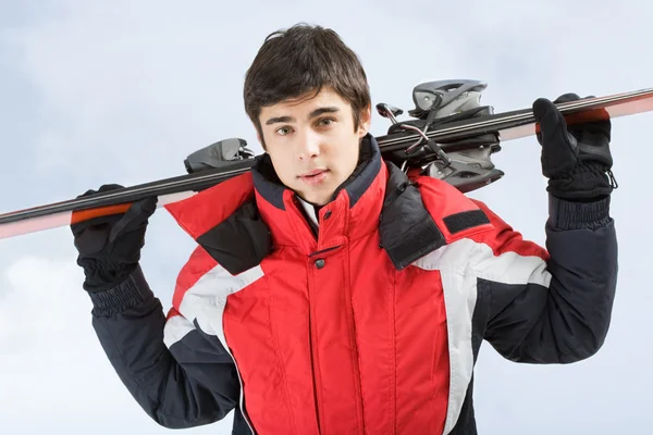 Mladý lyžař — Stock fotografie