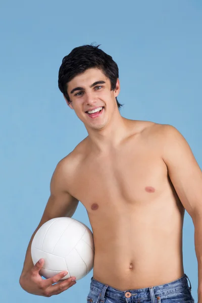 Guy with ball — Stock Photo, Image