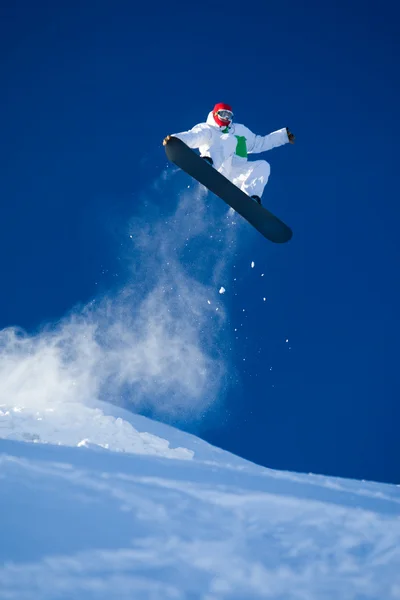 Geschickter Snowboarder — Stockfoto
