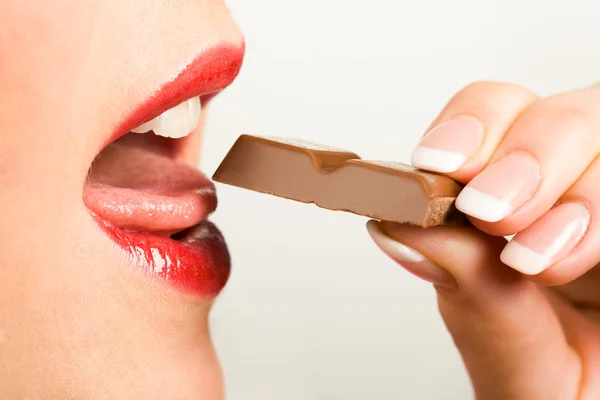 Degustazione cioccolato — Foto Stock