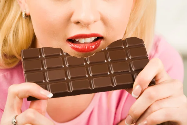 Drogadicto al chocolate —  Fotos de Stock