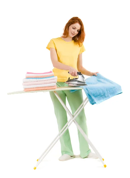 Woman ironing — Stock Photo, Image