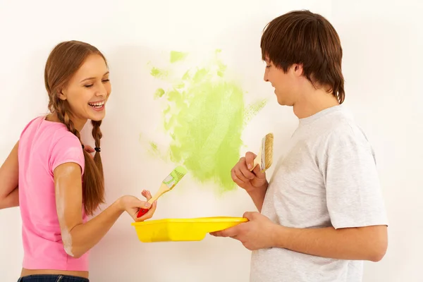 Painting wall — Stock Photo, Image