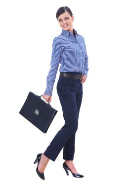 Happy businesswoman clipart