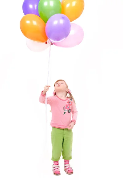 Looking at balloons — Stock Photo, Image