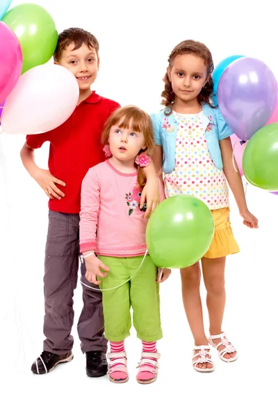 Kids with balloons Royalty Free Stock Photos