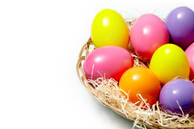 Colorful eggs clipart