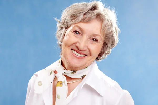 stock image Grey-haired woman